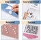 Clear Plastic Envelopes with Snap Closure (Multiple Colors) 10 Pack A4